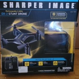 Sharper Image Rechargable 2.4 GHz DX-2 Stunt Drone Brand New In Box